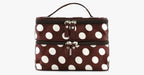 Trousse a pois con doppia zip