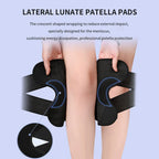 Tutore ginocchio regolabile con stabilizzatori laterali