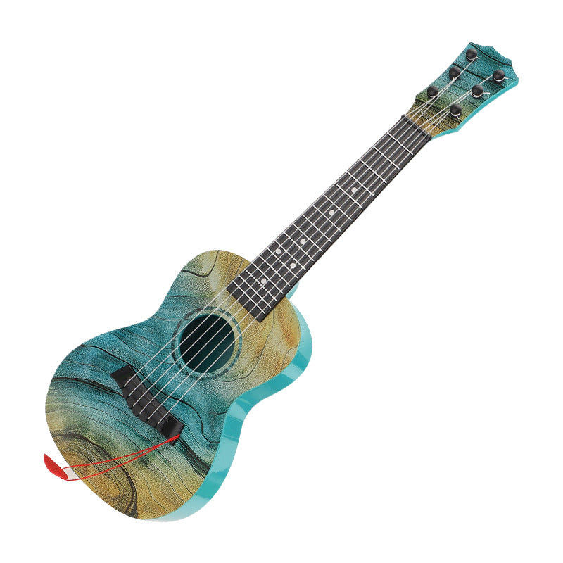 Ukulele artistico con motivo a onde