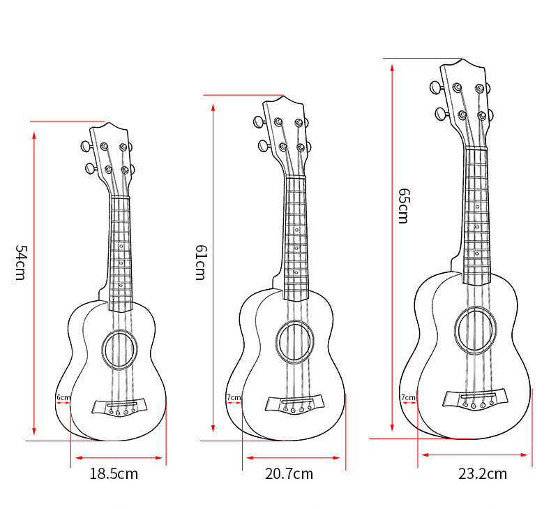 Ukulele decorativo