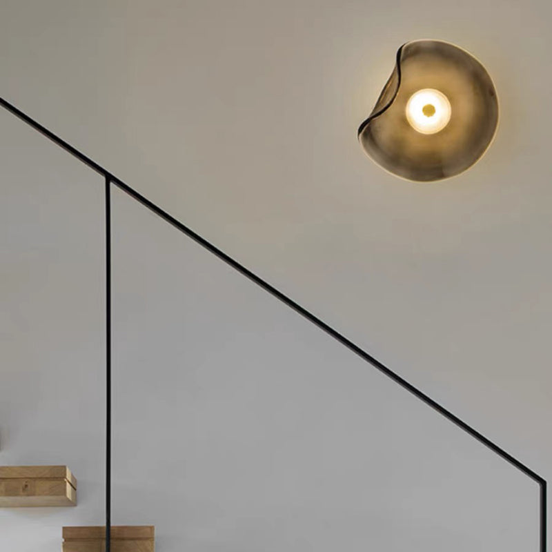 Umidificatore elegante con effetto fiamma LED stile spa
