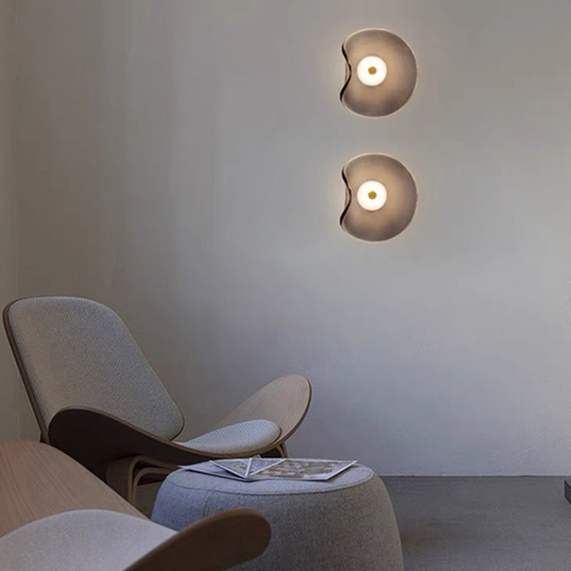 Umidificatore elegante con effetto fiamma LED stile spa