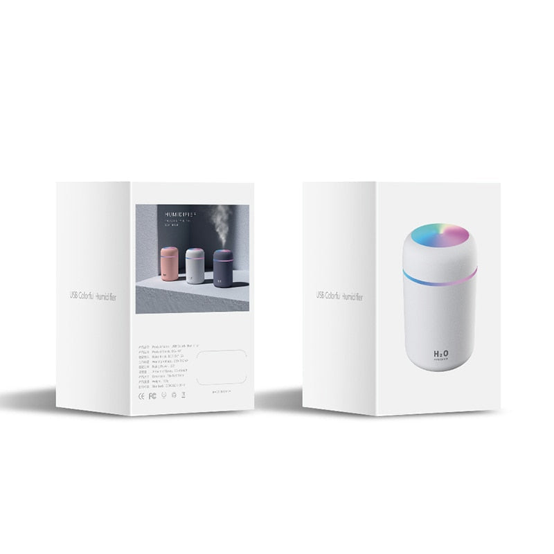 Umidificatore H2O con luce ambientale colorata