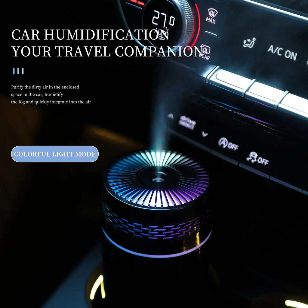 Umidificatore portatile per auto 250 ml con diffusore di oli essenziali e luce LED USB