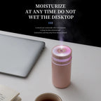 Umidificatore portatile per auto 250 ml con diffusore di oli essenziali e luce LED USB