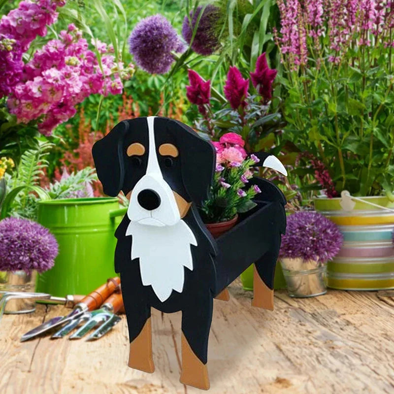 Vaso a forma di cane — contenitore decorativo per piante