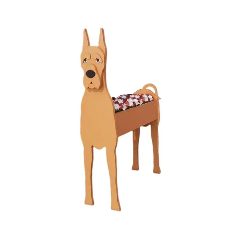 Vaso a forma di cane — contenitore decorativo per piante