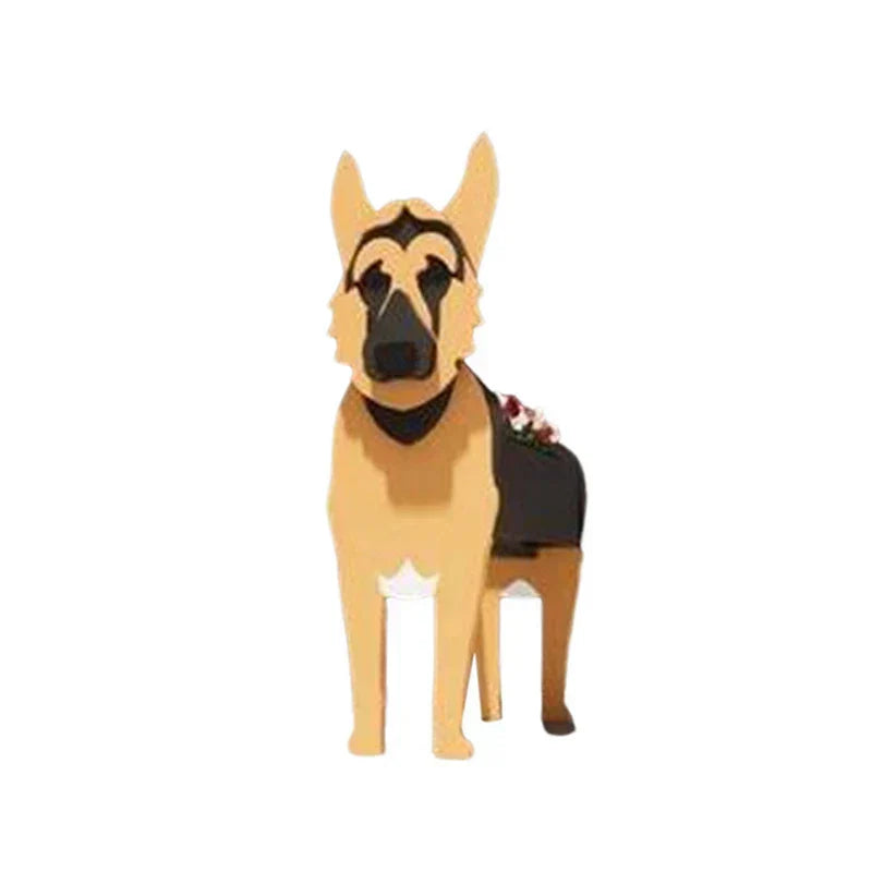Vaso a forma di cane — contenitore decorativo per piante