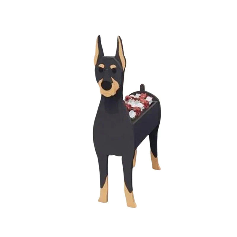 Vaso a forma di cane — contenitore decorativo per piante