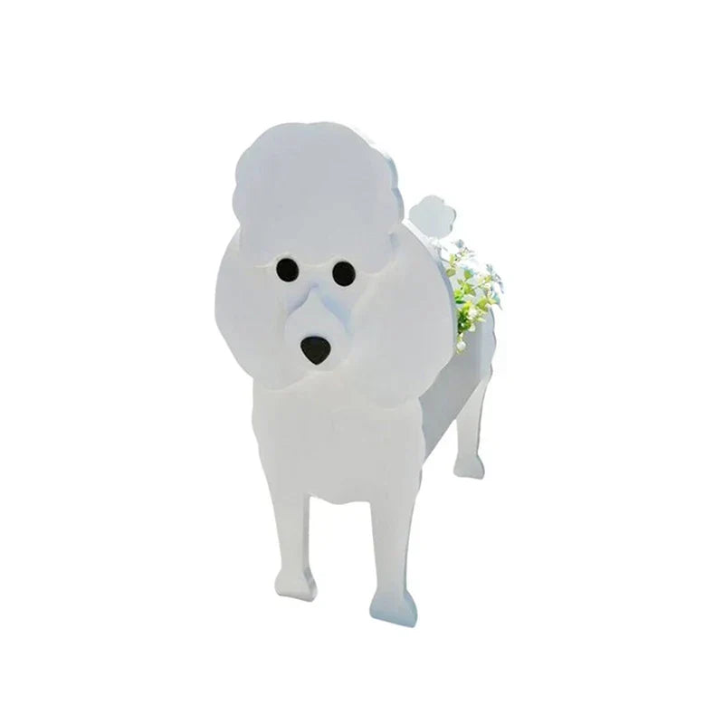 Vaso a forma di cane — contenitore decorativo per piante