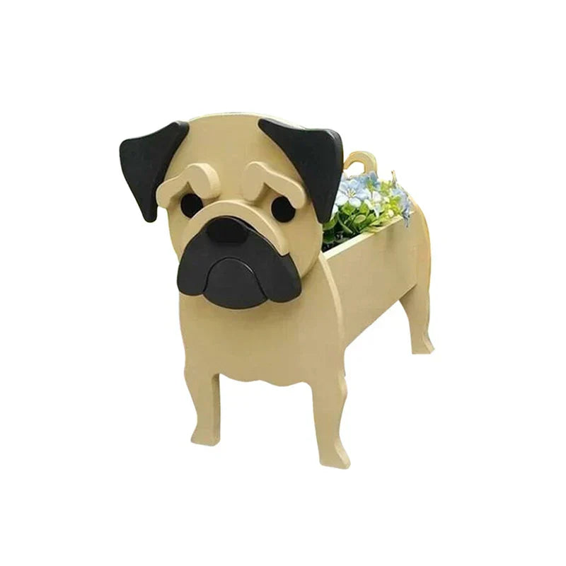 Vaso a forma di cane — contenitore decorativo per piante