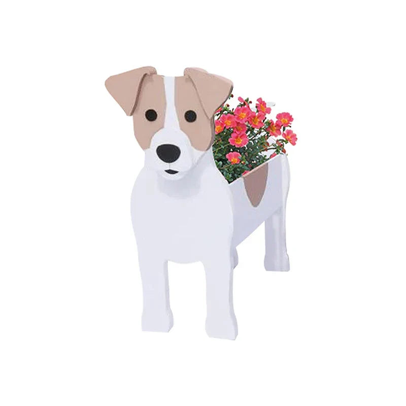 Vaso a forma di cane — contenitore decorativo per piante
