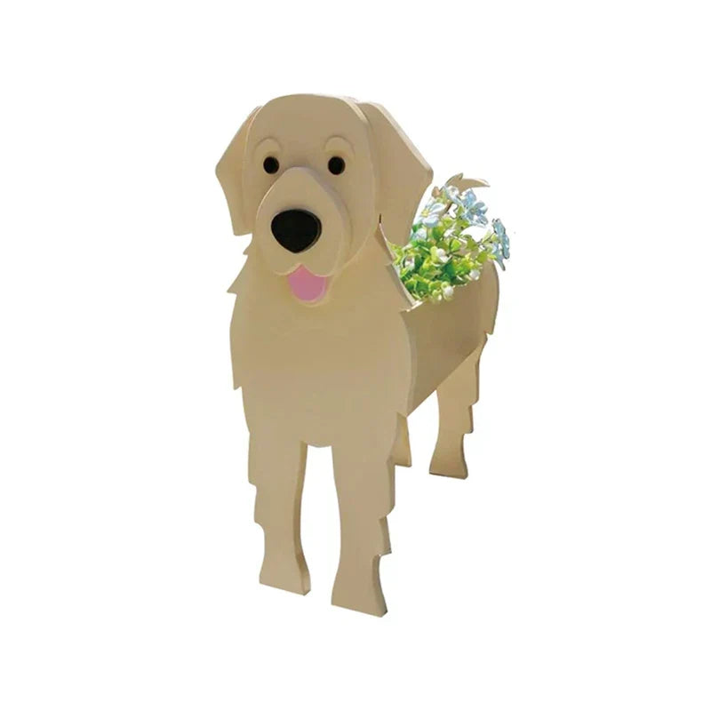 Vaso a forma di cane — contenitore decorativo per piante