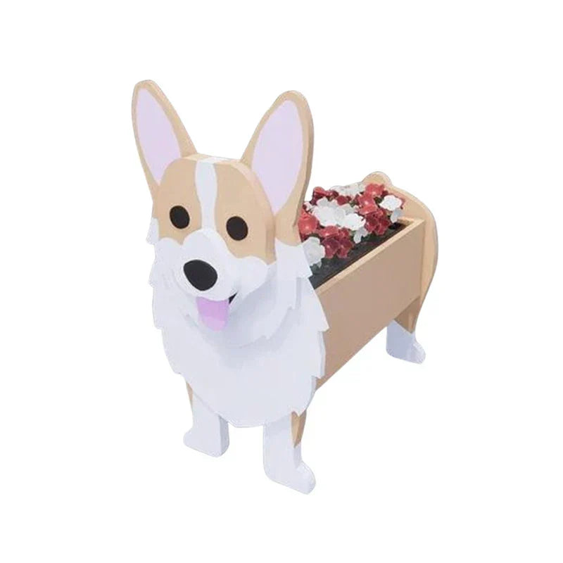 Vaso a forma di cane — contenitore decorativo per piante