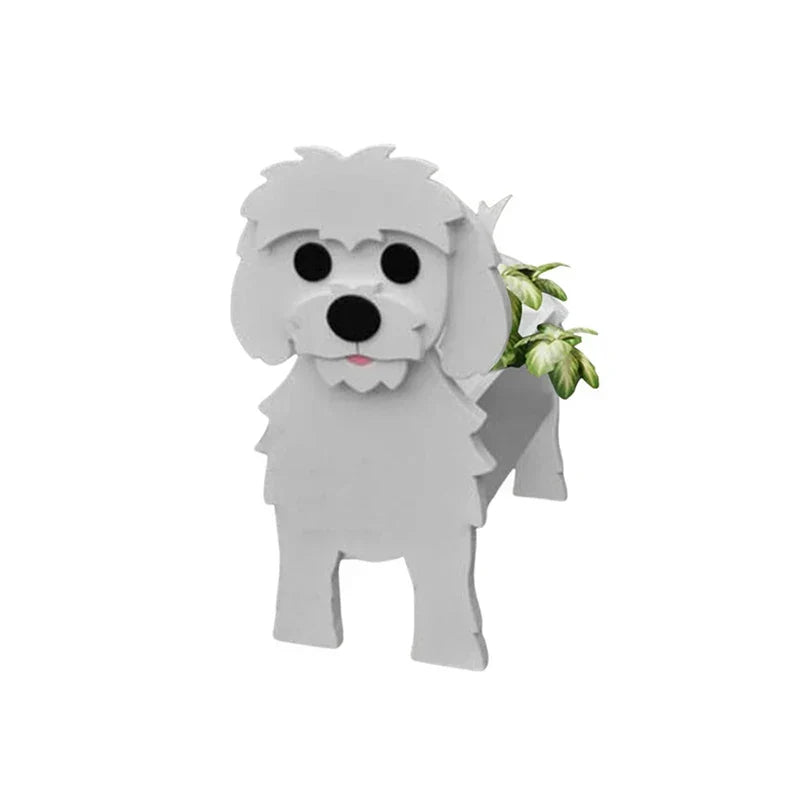 Vaso a forma di cane — contenitore decorativo per piante