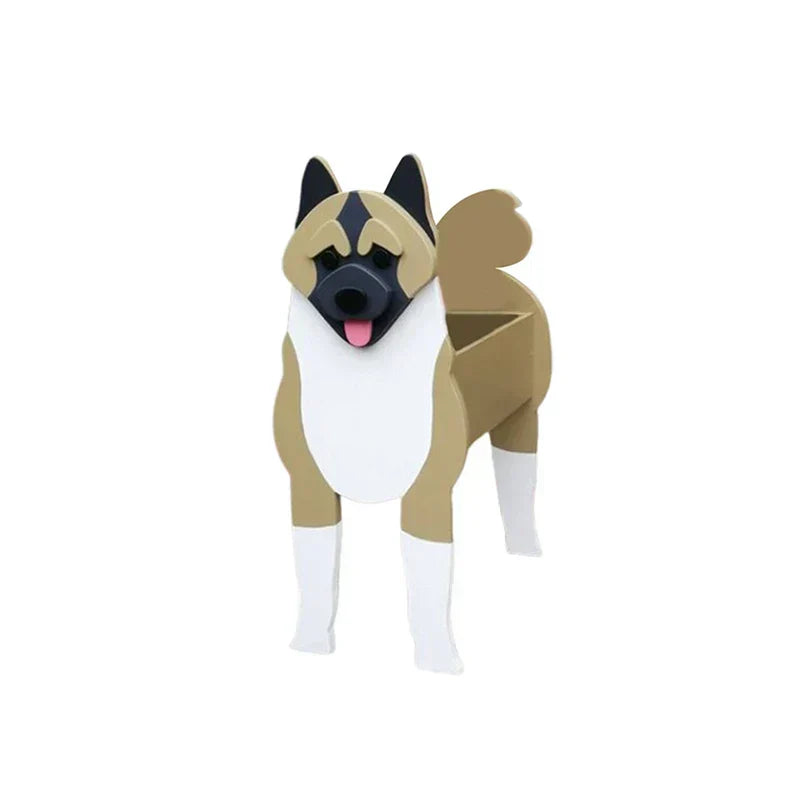 Vaso a forma di cane — contenitore decorativo per piante