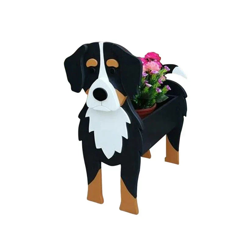 Vaso a forma di cane — contenitore decorativo per piante