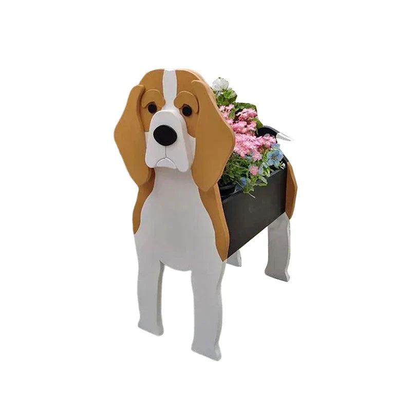 Vaso a forma di cane — contenitore decorativo per piante