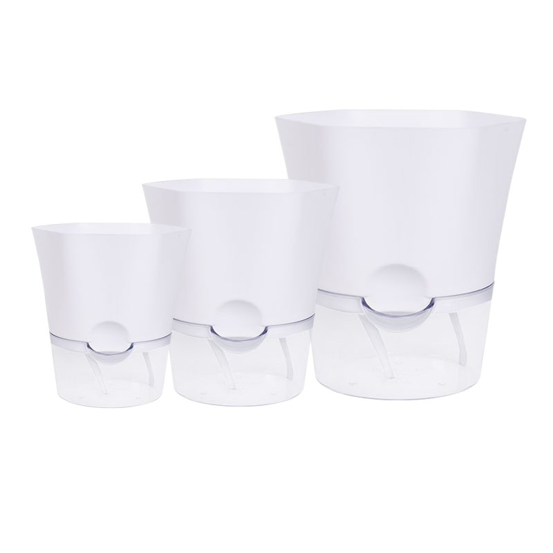 Vaso con riserva d'acqua – Vaso autoirrigante per piante da interno