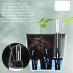 Vaso con sistema di irrigazione automatica per piante da interno ed esterno