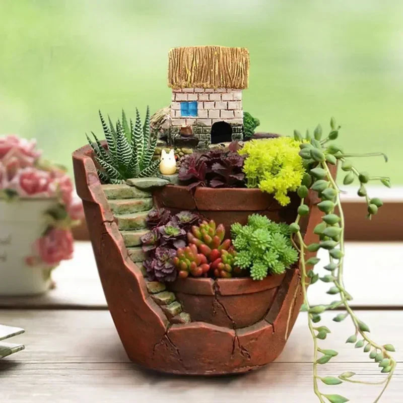 Vaso elegante per piante grasse ed erbe aromatiche
