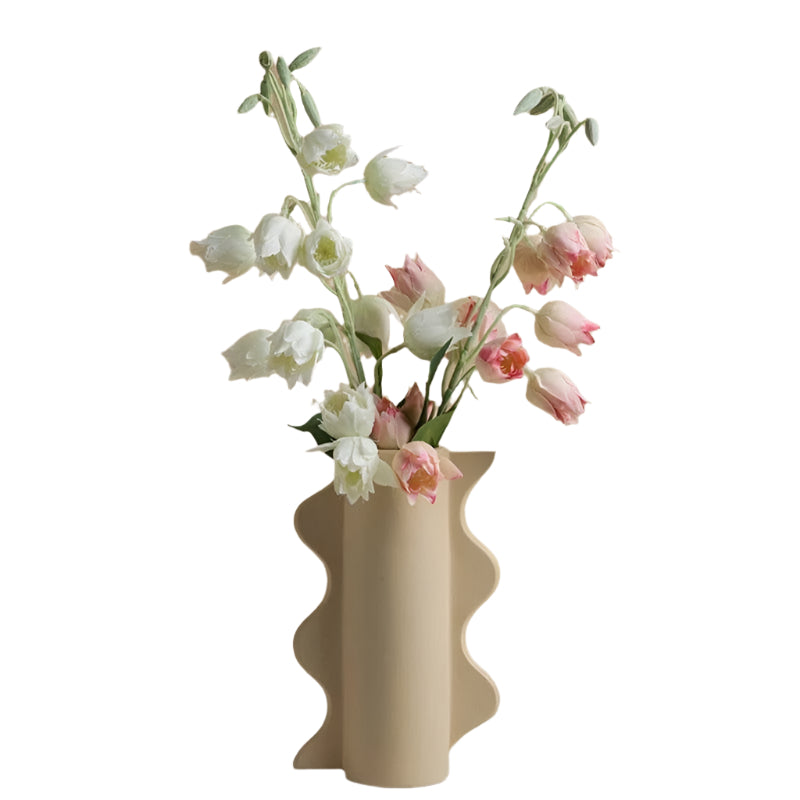 Vaso in ceramica elegante per composizioni floreali
