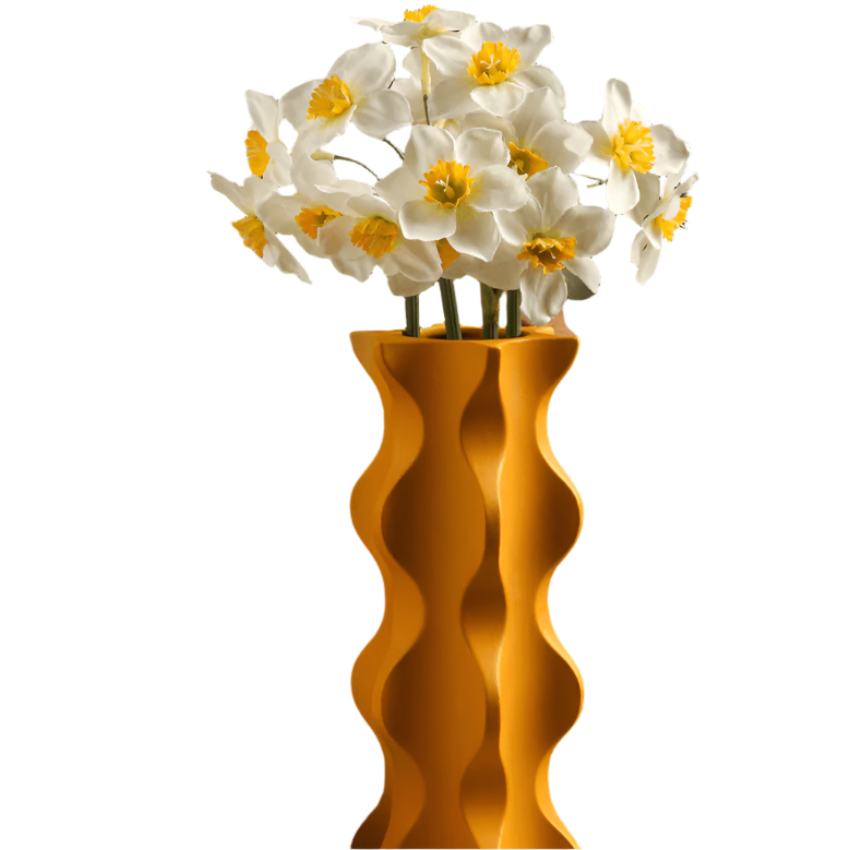 Vaso in ceramica elegante per composizioni floreali