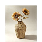 Vaso portafiori decorativo in fibra naturale