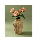 Vaso portafiori decorativo in fibra naturale