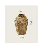 Vaso portafiori decorativo in fibra naturale