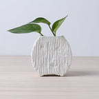 Vaso portapiante in ceramica moderna con texture