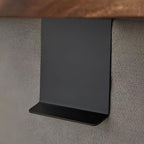 Vassoio per bracciolo divano | Legno massello e clip regolabile | Diametro 30 cm