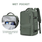 Zaino da viaggio donna Travelliva 35 L impermeabile con porta USB
