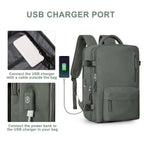 Zaino da viaggio donna Travelliva 35 L impermeabile con porta USB