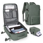 Zaino da viaggio donna Travelliva 35 L impermeabile con porta USB