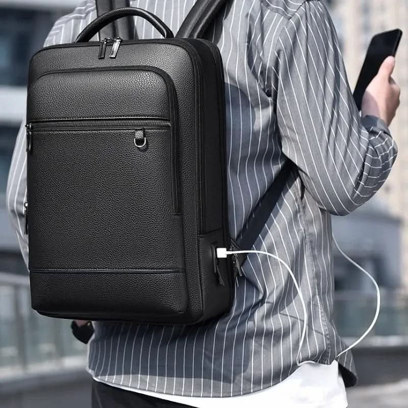 Zaino in pelle MobilLux – Per lavoro, viaggi e mobilità moderna