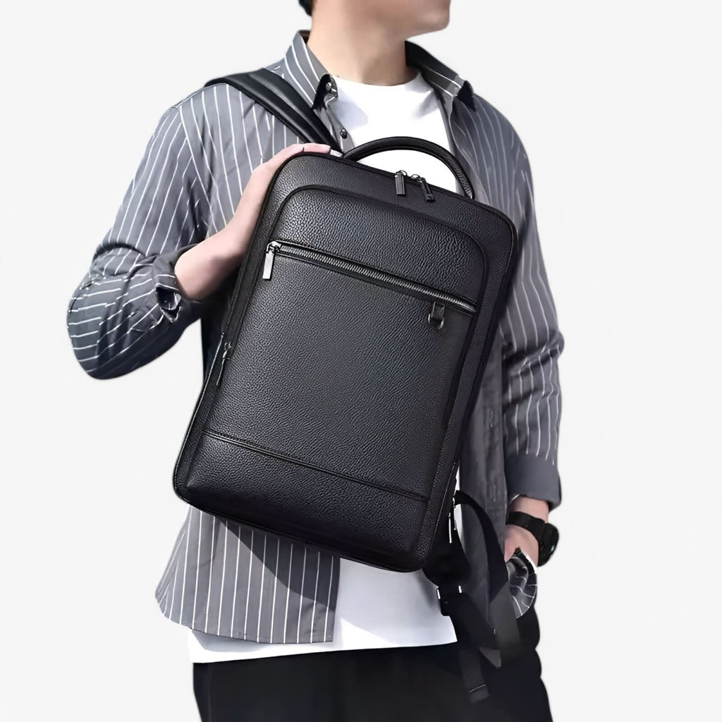 Zaino in pelle MobilLux – Per lavoro, viaggi e mobilità moderna