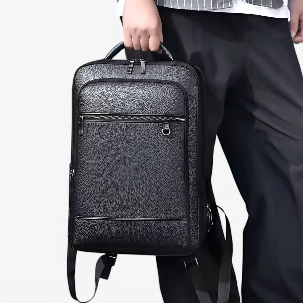 Zaino in pelle MobilLux – Per lavoro, viaggi e mobilità moderna