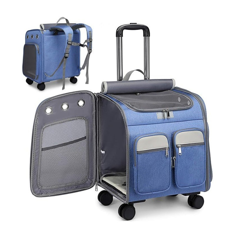 Zaino trolley multifunzione con scomparti organizzati