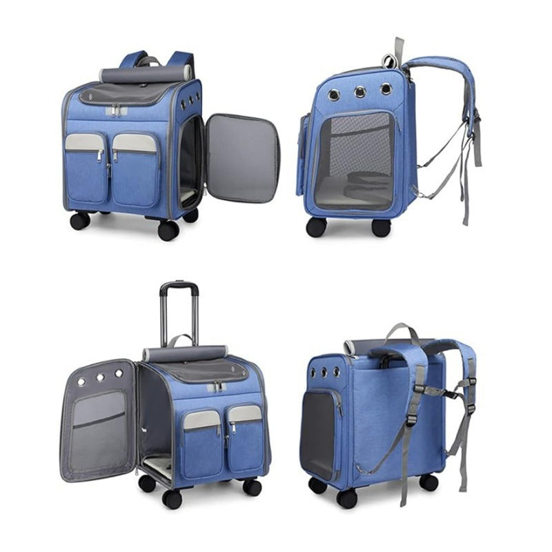 Zaino trolley multifunzione con scomparti organizzati