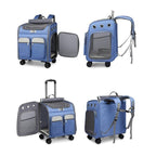 Zaino trolley multifunzione con scomparti organizzati