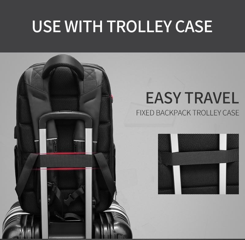 Zaino da viaggio per laptop 40 cm idrorepellente con porta USB