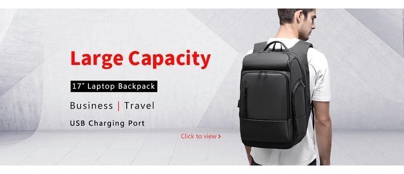 Zaino da viaggio per laptop 40 cm idrorepellente con porta USB