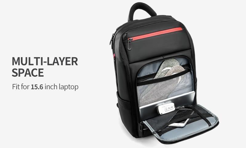 Zaino da viaggio per laptop 40 cm idrorepellente con porta USB