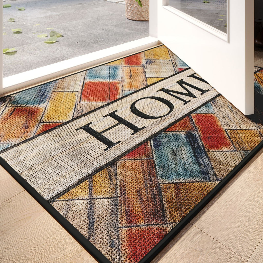 Zerbino artistico con scritta Home