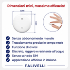 Sistema di localizzazione GPS FALIVELLI senza SIM né canone mensile per auto e moto