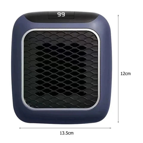 Confezione completa del termoventilatore elettrico FALIVELLI 800W con manuale d'uso