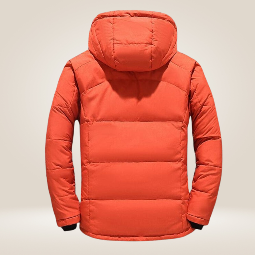Parka Nordfall indossata in condizioni climatiche fredde e ventose