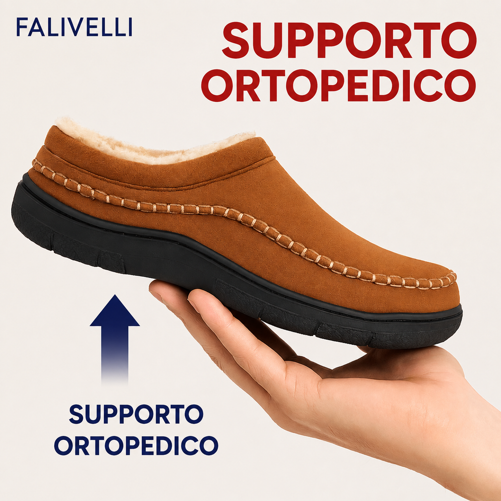 Pantofole ortopediche FALIVELLI disponibili in diversi colori classici