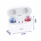 Amplificatore uditivo ClearPro con auricolari di diverse dimensioni per adattamento perfetto